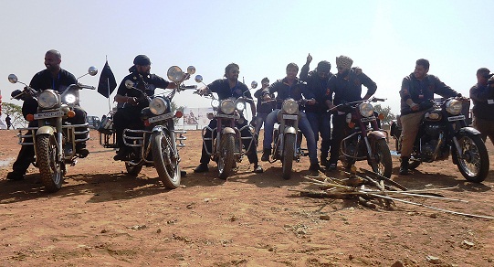 Royal Enfield bikers participating at the Rider Mania 2013 held in Sohra on Saturday.  TM pix