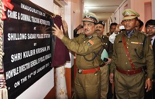 DGP Kulbir Krishan luanched the CCTNS for the police stations in Meghalaya here on Monday (TM)