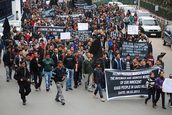 KSU sponsored black-flag march taken out in the city to protest against jail officials killing. Pix by WT Lyttan